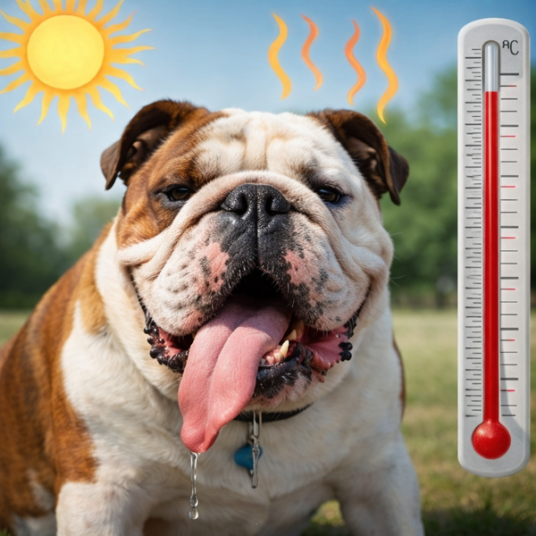 The Overheated Bulldog in Summer