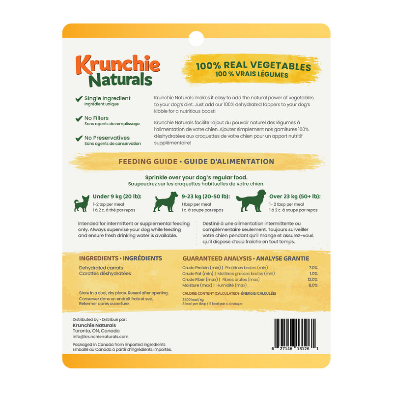 Krunchie Naturals - Carrot Topper for Dogs